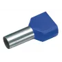 Cimco 187740 Dviguba gnybtų įvorė 2,5 mm², dalinai izoliuota, mėlyna, 100 vnt.