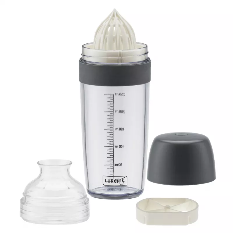 Lurch Shaker pilkas 250 ml padažų purtytuvas su matavimo skale 10023