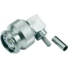Telegärtner TNC stačiu kampu crimp jungtis 50 Ohm RG-316/U kabeliui, lituojama/crimpinama, nikeliuotas žalvaris J01010B0012