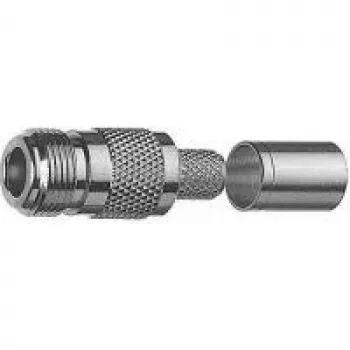 Telegärtner N-Type lizdinis crimp jungtis RG-214/U kabeliui, 50 Ω, nikelis/auksas J01021A0145