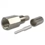 Telegärtner FME kištukas Crimp/Crimp, skirtas RG-58 C/U, 50 Ohm, auksuotas/nikeliuotas J01700A0006Z