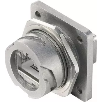 Telegärtner STX V1 RJ45 flanšinis rinkinys, metalinis, 1 variantas, panelinis 8P8C jungtis J80020A0001