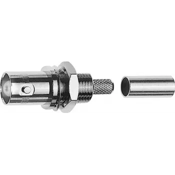 Telegärtner BNC kabelio montavimo lizdas, crimp 50 omų, skirtas RG-58 C/U (J01001A0078)