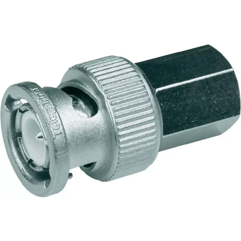 Telegärtner BNC male to FME male adapteris, 50 Ohm, DC-4 GHz, nikelis/auksas J01008A0014