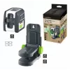 Laserliner SmartCross-Laser GX Plus Set žalios spalvos kryžminio linijinio lazerio rinkinys, maks. nuotolis 40 m (036.732E)