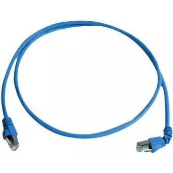 Telegärtner 100008674 RJ45 komutacinis kabelis, CAT 6a S/FTP, 5,0 m, mėlynas, liepsnai atsparus, su apsauga nuo sulenkimų