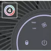 Laserliner AirBreeze 120 oro valytuvas patalpoms iki 30 m², 3 pakopų filtracija su HEPA H13, aktyvuota anglimi, jutiklinis valdymas, juodas 085.120A
