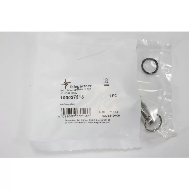 Telegärtner J01004A1233Z BNC kištukas – BNC lizdas adapteris, 75 omų, juodas