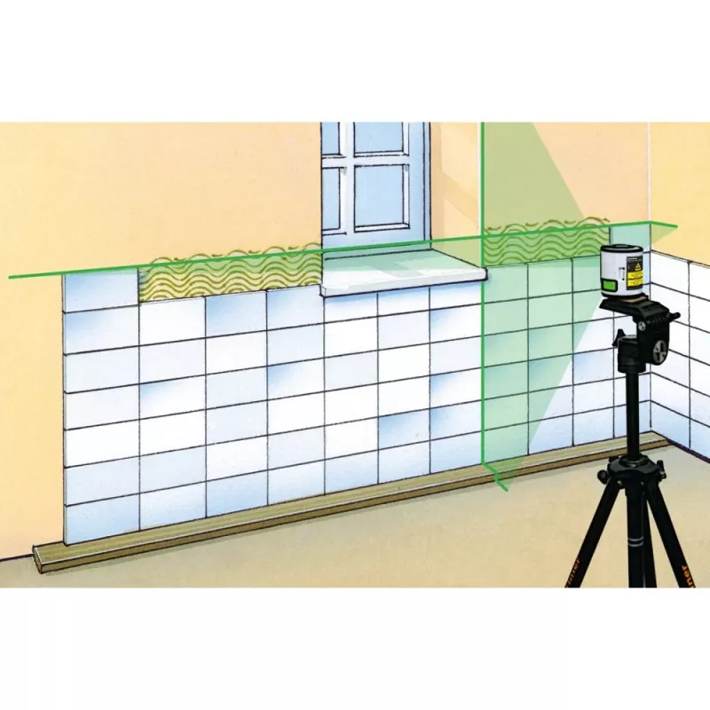 Laserliner FixPod 155 cm trikojis stovas, aliuminis, juodas 090.132E