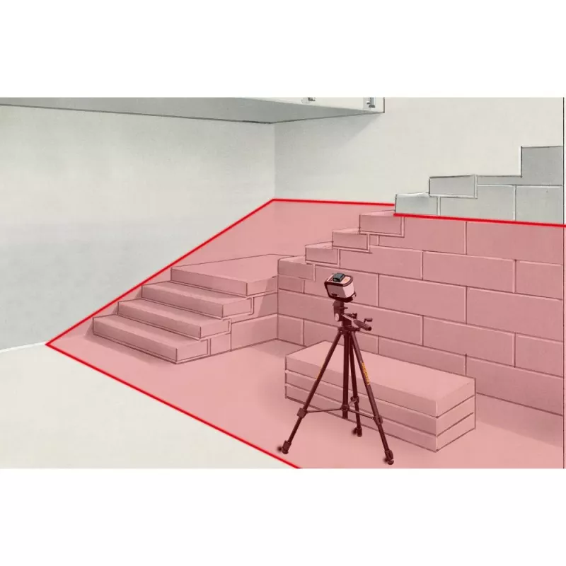 Laserliner FixPod 155 cm trikojis stovas, aliuminis, juodas 090.132E