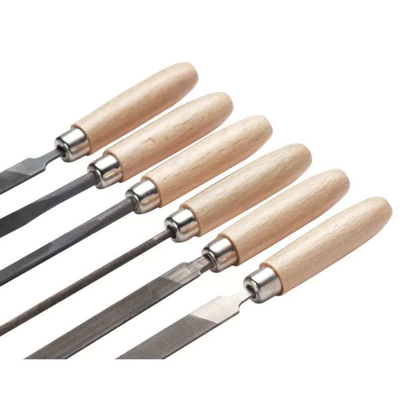 Cimco Precision File Set 206750, 6 dalių, 160 mm, Cut 2, DIN 7283