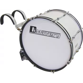 DIMAVERY MB-428 Žygiavimo didysis būgnas 28x12 Baltas 26010362
