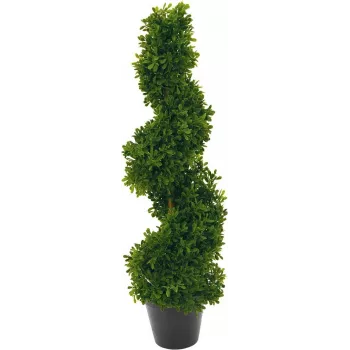 EUROPALMS Spiral Tree dirbtinis augalas, 61cm, žalias, juodas vazonas 82600009