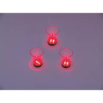 EUROPALMS LED stikliukai 2cl su kauliukų žaidimu, raudoni, 3 vnt. 83309050