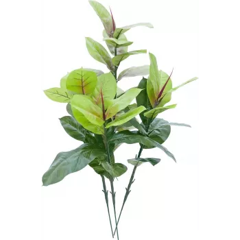 EUROPALMS Dirbtinis kaučiukmedis 100cm, tikroviška Ficus elastica, juodame plastikiniame vazone 82508303