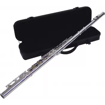 DIMAVERY QP-10 C skersinė fleita, sidabruota 26500300