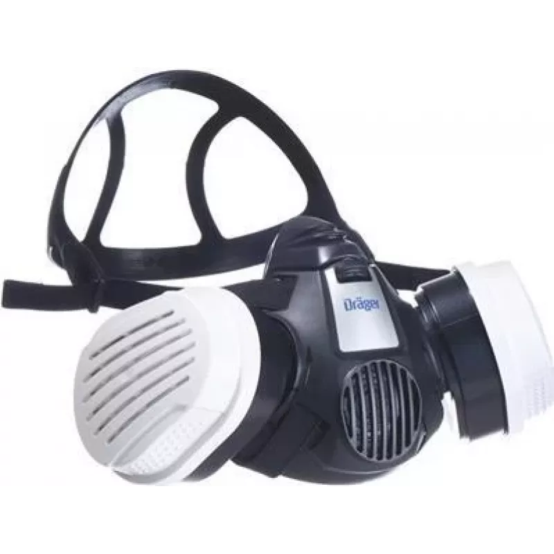 Dräger X-plore 3300 pusinė kaukė respiratorius su 2 A2P3 RD filtrais (R57793)