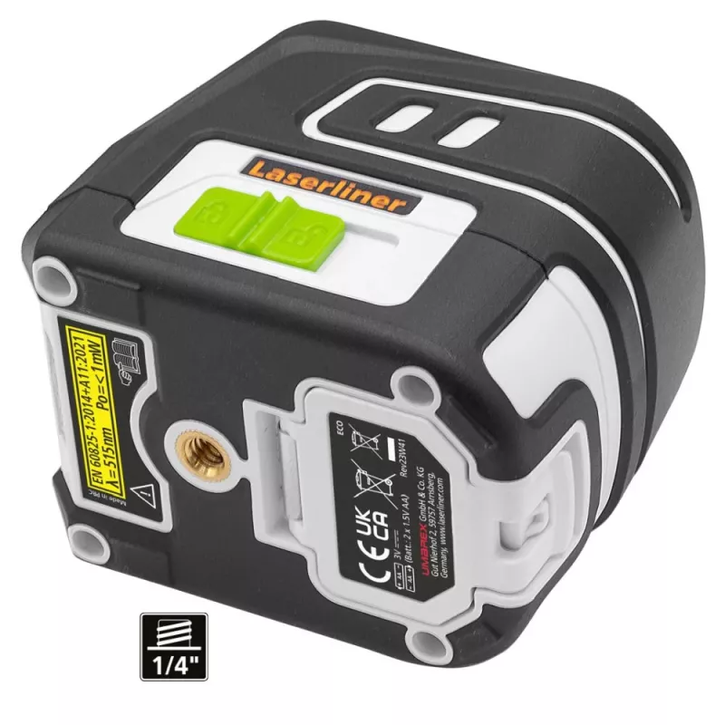 Laserliner SmartCross-Laser GX kryžminio linijinio lazerio nivelyras, raudonas spindulys, 40 m atstumas, savaiminio išsilyginimo, IP54, 2x AA 036.730E