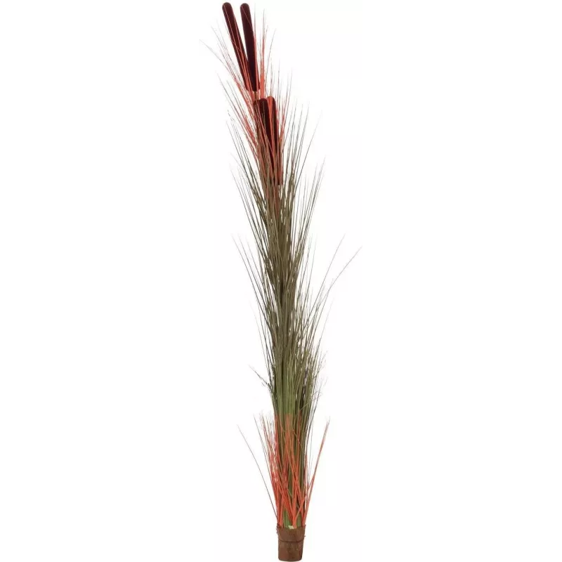 EUROPALMS dirbtinė nendrinė žolė su švendrėmis, šviesiai rudos spalvos, 152 cm, 82505856