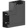 GGK BR 60x130/80-FW plokščiasis kampas 60x130/80 RAL 9005 PVC 18351