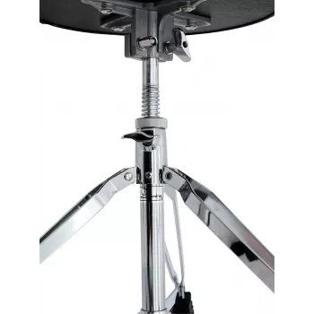 DIMAVERY DT-80 būgnininko kėdė, apvali sėdynė, reguliuojamas aukštis 480-600 mm, dvigubai sutvirtintas trikojis, juoda 26031100