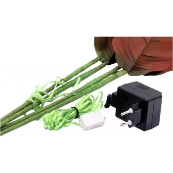 EUROPALMS dirbtinė hortenzija su 100 šiltai baltų LED, balti žiedai, 60 cm 83330300