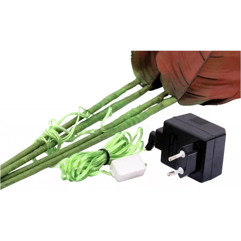 EUROPALMS dirbtinė hortenzija su 100 šiltai baltų LED, balti žiedai, 60 cm 83330300