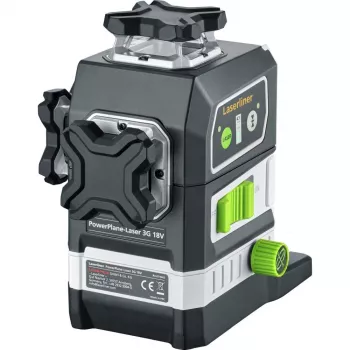 Laserliner PowerPlane-Laser 3G Multi-18V Green 3 x 360° lazerinis nivelyras (bazinis blokas) 036.380L
