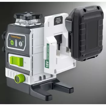 Laserliner PowerPlane-Laser 3G Multi-18V Green 3 x 360° lazerinis nivelyras (bazinis blokas) 036.380L
