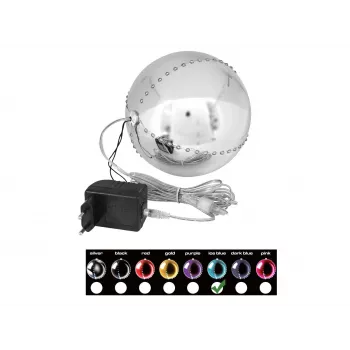 EUROPALMS LED sniego gniūžtė 15cm, Ice Blue 83501241