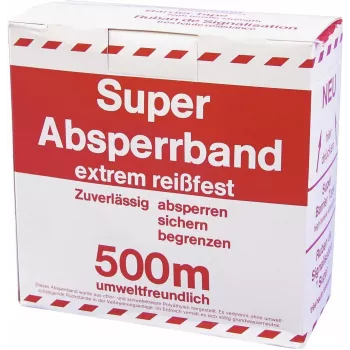 ACCESSORY Apsauginė juosta raudona/balta 500m x 75mm (3000596K)