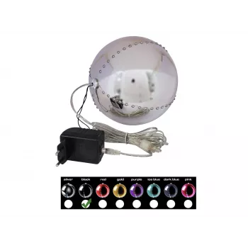 EUROPALMS LED Snowball 15cm, juodas 83501244