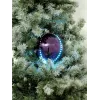 EUROPALMS LED Snowball 15cm, violetinė 83501248
