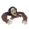 EUROPALMS Halloween šliaužianti figūra 140cm su raudonomis LED akimis, jutikliu, klaikiais garsais, vidaus animatroninis rekvizitas 83314590