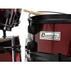 Dimavery DS-200 būgnų rinkinys, vyno raudonumo, su bosinio būgno pedalu ir lėkštėmis