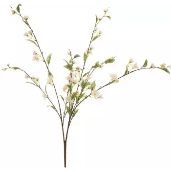 EUROPALMS dirbtinė vyšnių šakelė su žiedais, balta, 60cm 82530565
