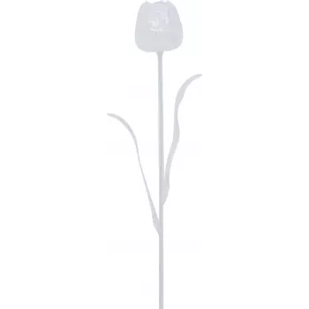 EUROPALMS Crystal Tulip dirbtinė gėlė, permatoma, 61 cm, 12 vnt. 82600206