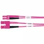 TELEGÄRTNER SC/LC Duplex adapterio kabelis OM4 2m SC-D LC-D jungtys violetinis kabelis (L00891A0127)