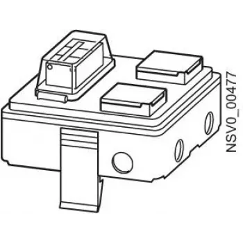 SIEMENS BD2-AK1/2SD163FIA išvesties dėžė 16A 2x1-polių su saugiklių skyrikliu (BVP:660870)