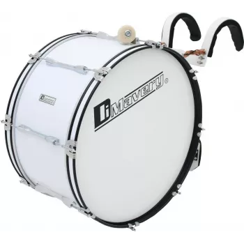 DIMAVERY MB-424 Žygiavimo bosinė būgnas 24x12 Baltas 26010361