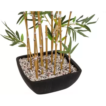 EUROPALMS Dirbtinis bambukas dekoratyvinėje vazoje, 150cm 82509262