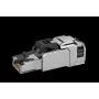 TELEGÄRTNER 100039917 RJ45 lauko terminavimo jungtis Cat.6A ekranuota, nerūdijančio plieno korpusu