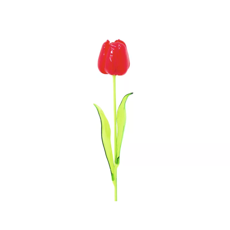 EUROPALMS Kristalltulpe dirbtinė tulpė, raudona, 61cm, 12 vnt. paketas 82600205