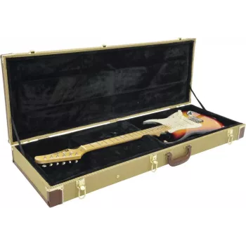 Dimavery medinis dėklas elektrinei gitara, Tweed 26341036