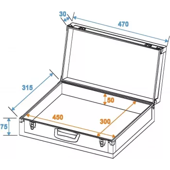 DIMAVERY Effector-Case Large pedalų dėklas-krepšys 26380060