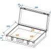 DIMAVERY Effector Case Small (26380050) – mažas efektų pedalų dėklas
