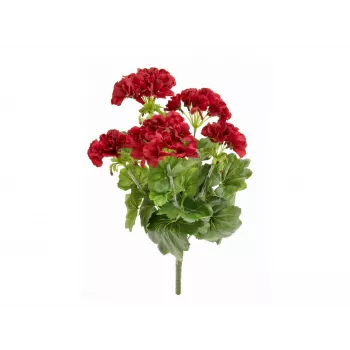 EUROPALMS Dirbtinė pelargonija, tamsiai raudona, 42 cm 82600112