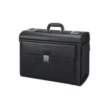 JÜSCHA Alassio Vicenza 45047 nešiojamojo kompiuterio krepšys 15,6 inch juodas iš dirbtinės odos