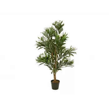 EUROPALMS Oleander Tree dirbtinis augalas, baltas, 120 cm (82507246)