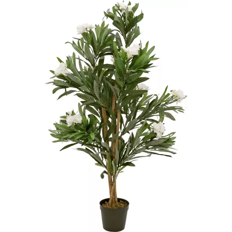 EUROPALMS Oleander Tree dirbtinis augalas, baltas, 120 cm (82507246)